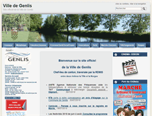 Tablet Screenshot of mairie-genlis.fr